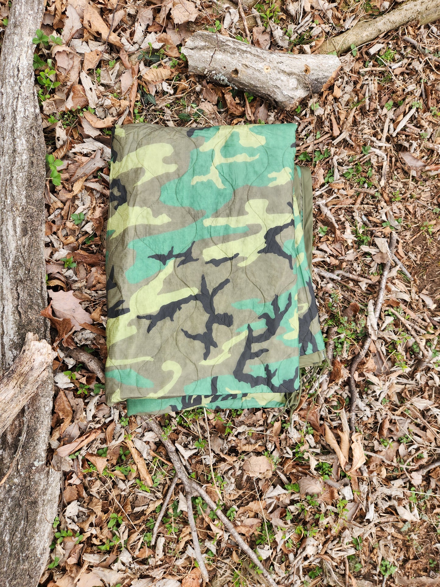 Woodland Camo Poncho Liner