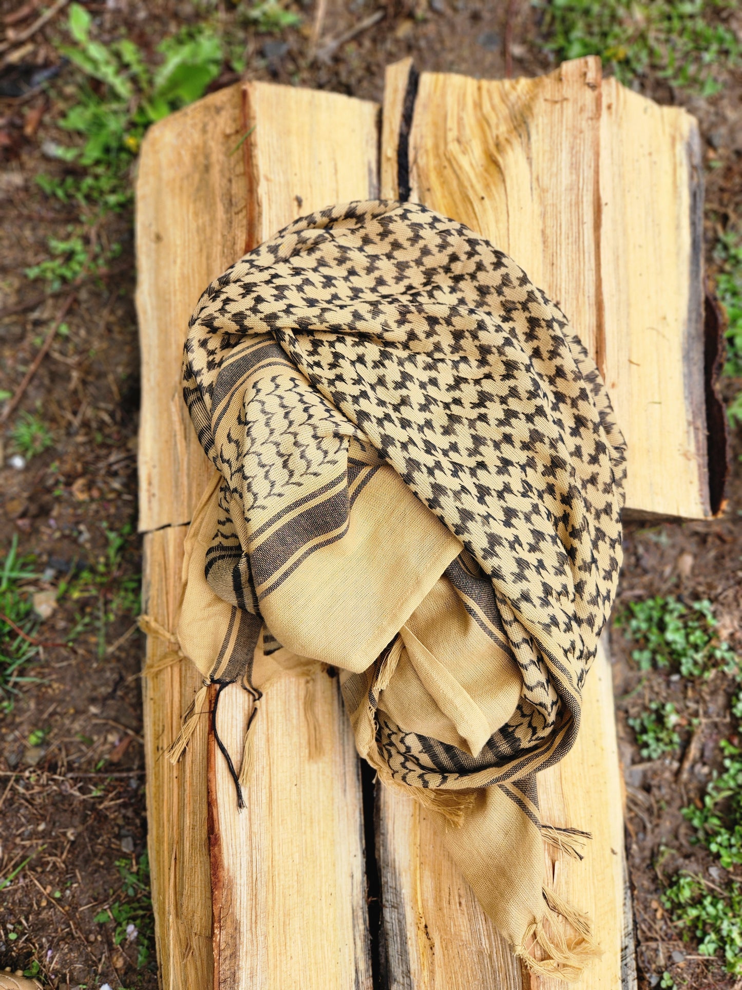 Mil-Tec Khaki/Black Shemagh