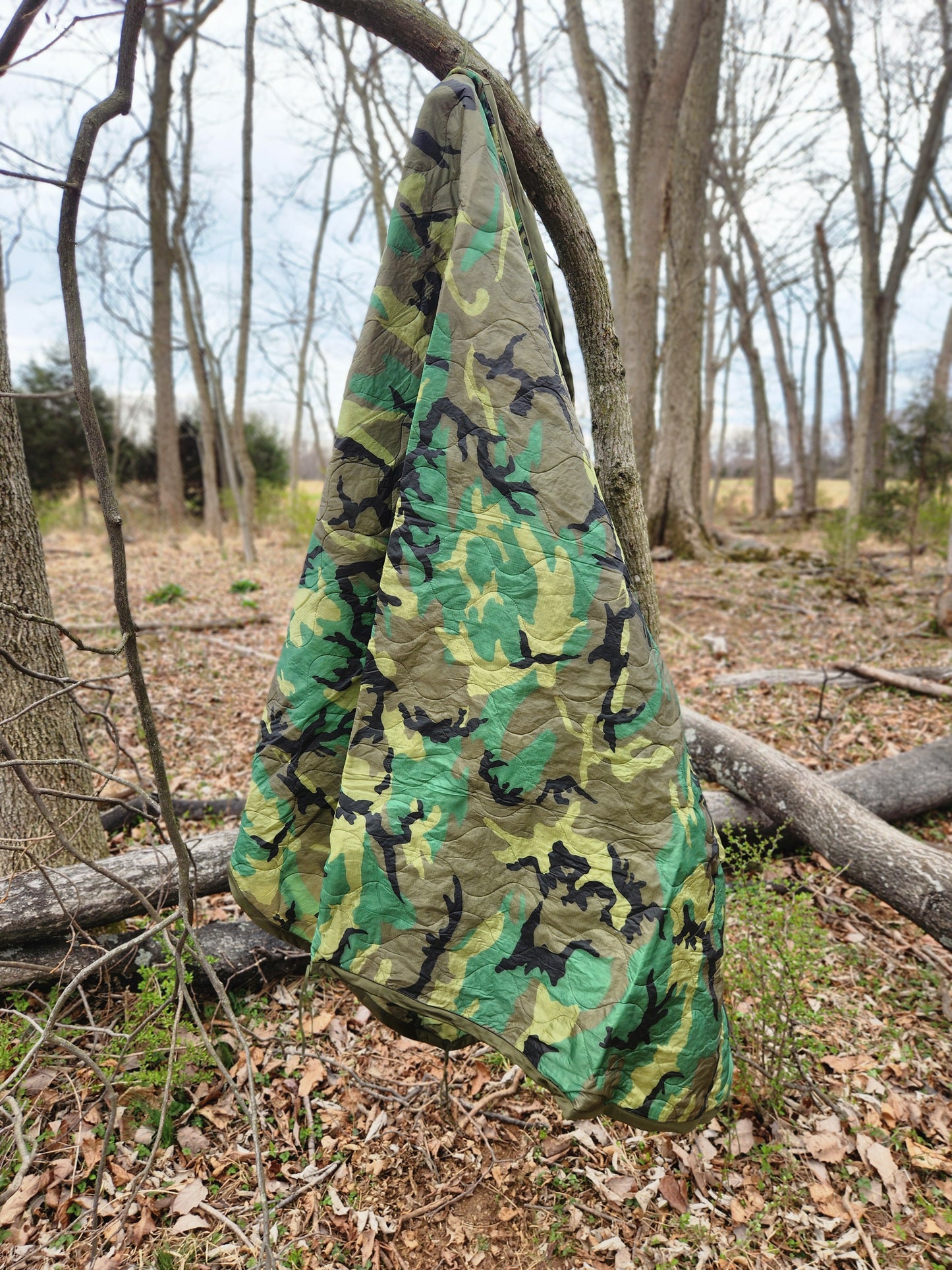 Woodland Camo Poncho Liner