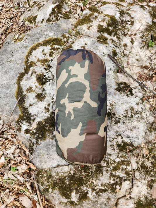 Mil-Tec Woodland Camo Poncho Liner w/Pouch